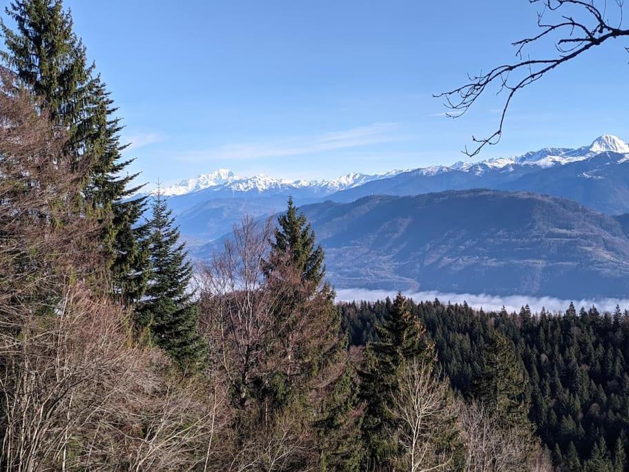 Maison Familiale En Montagne Avec Vue Merveilleuse Sur Le Massif De Belledonne Saint-Bernard  Zewnętrze zdjęcie