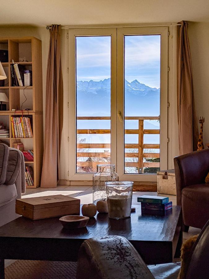 Maison Familiale En Montagne Avec Vue Merveilleuse Sur Le Massif De Belledonne Saint-Bernard  Zewnętrze zdjęcie