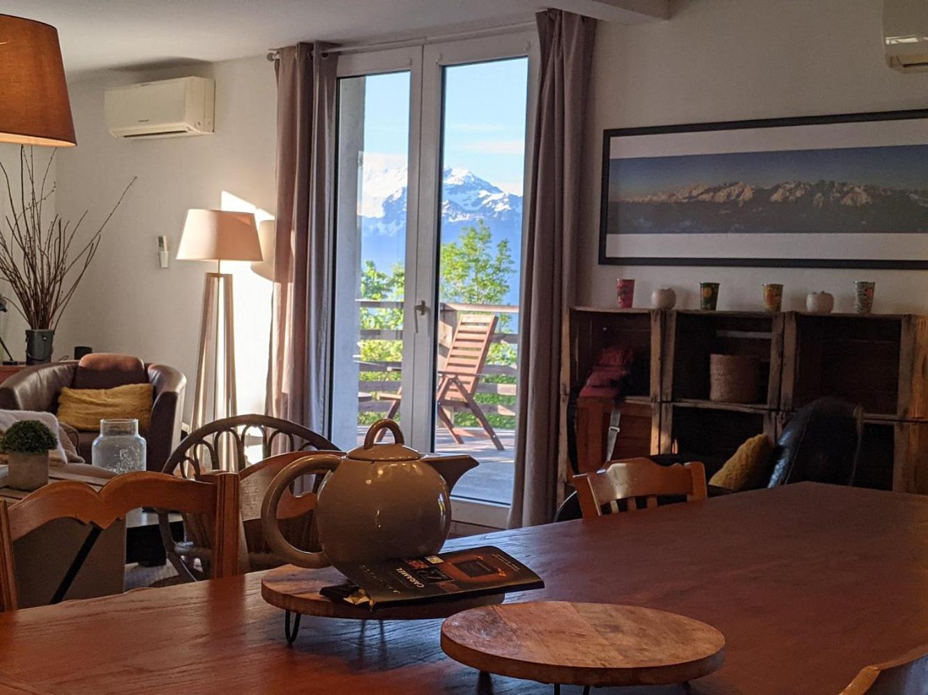 Maison Familiale En Montagne Avec Vue Merveilleuse Sur Le Massif De Belledonne Saint-Bernard  Zewnętrze zdjęcie